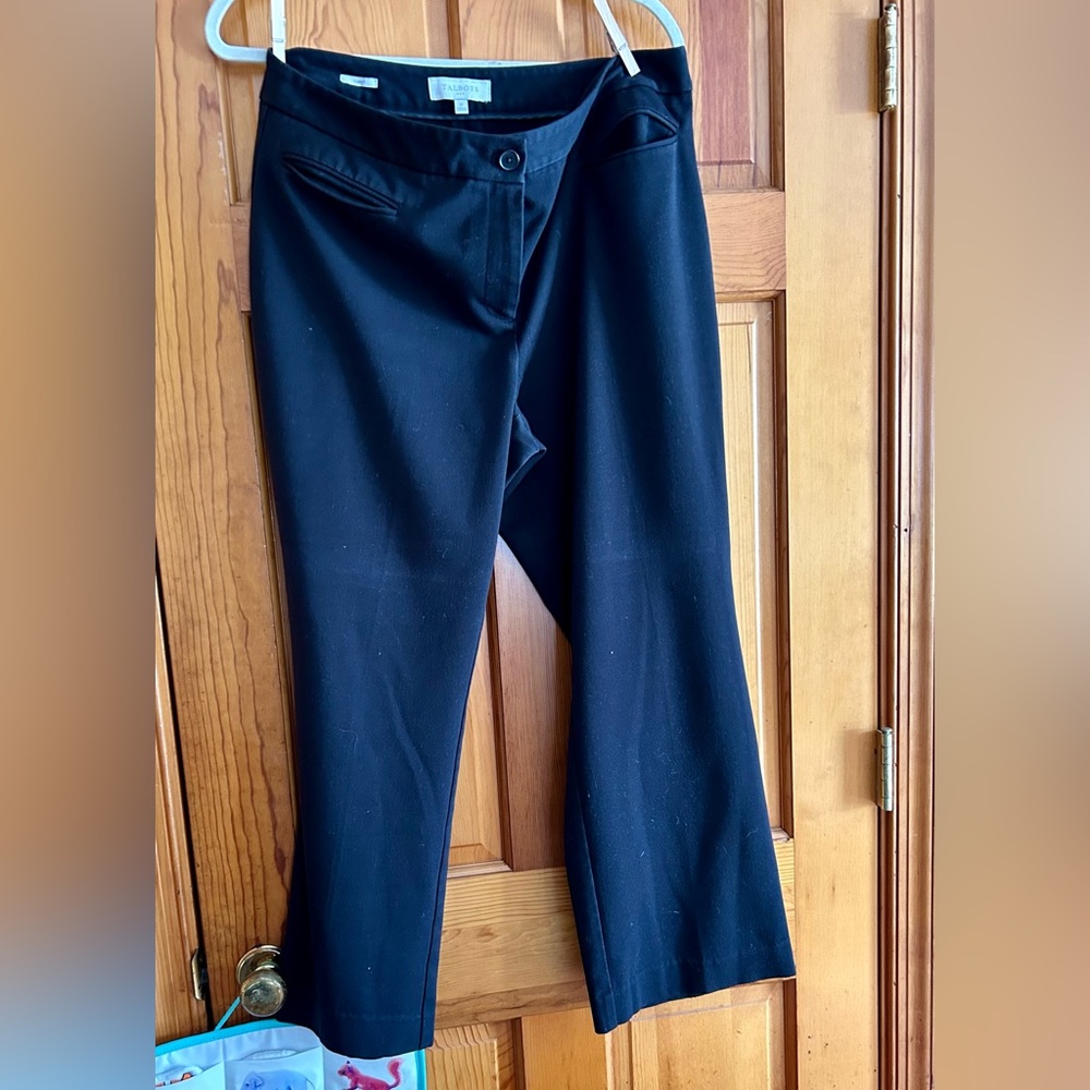 Talbots 12 woman's black straight leg